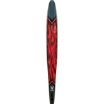 Top view of the 2024 Carbon V highlighting its sleek black carbon fiber finish with a bold red gradient and sharp accents.