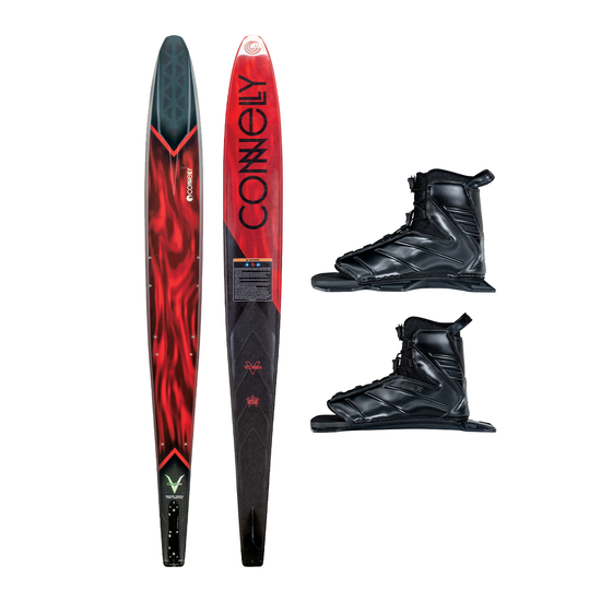 Carbon V Waterski w/Double Tempest Boot