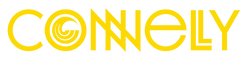 Connelly Skis logo in bold yellow with a circular wave design in the 'O,' symbolizing watersports excellence.