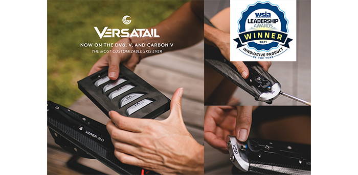 VersaTail customizable system for Connelly skis, honored with the 2021 WSIA Innovation Award.