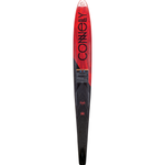 Base of the 2024 Carbon V featuring a fiery red and black design with sharp, angular graphics and the Connelly logo.