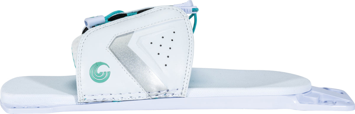 Left side view of the Women's Laced Adjustable RTP, highlighting its supportive structure and adjustable lacing system.