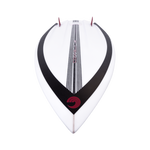 Rear view of the Jet wakesurf board, highlighting dual fin slots, grip texture, and streamlined tail.
