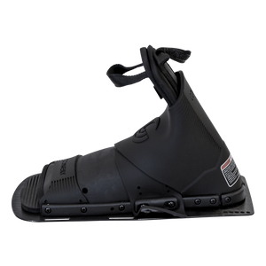 Side view from the opposite angle of the Stoker Front binding, showing textured footbed and molded overlays for support.