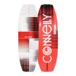 Front and back views of the Blaze wakeboard with block pattern and bold logo design.