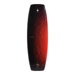Top view of the Pure wakeboard with black and red gradient design and small logo graphic.