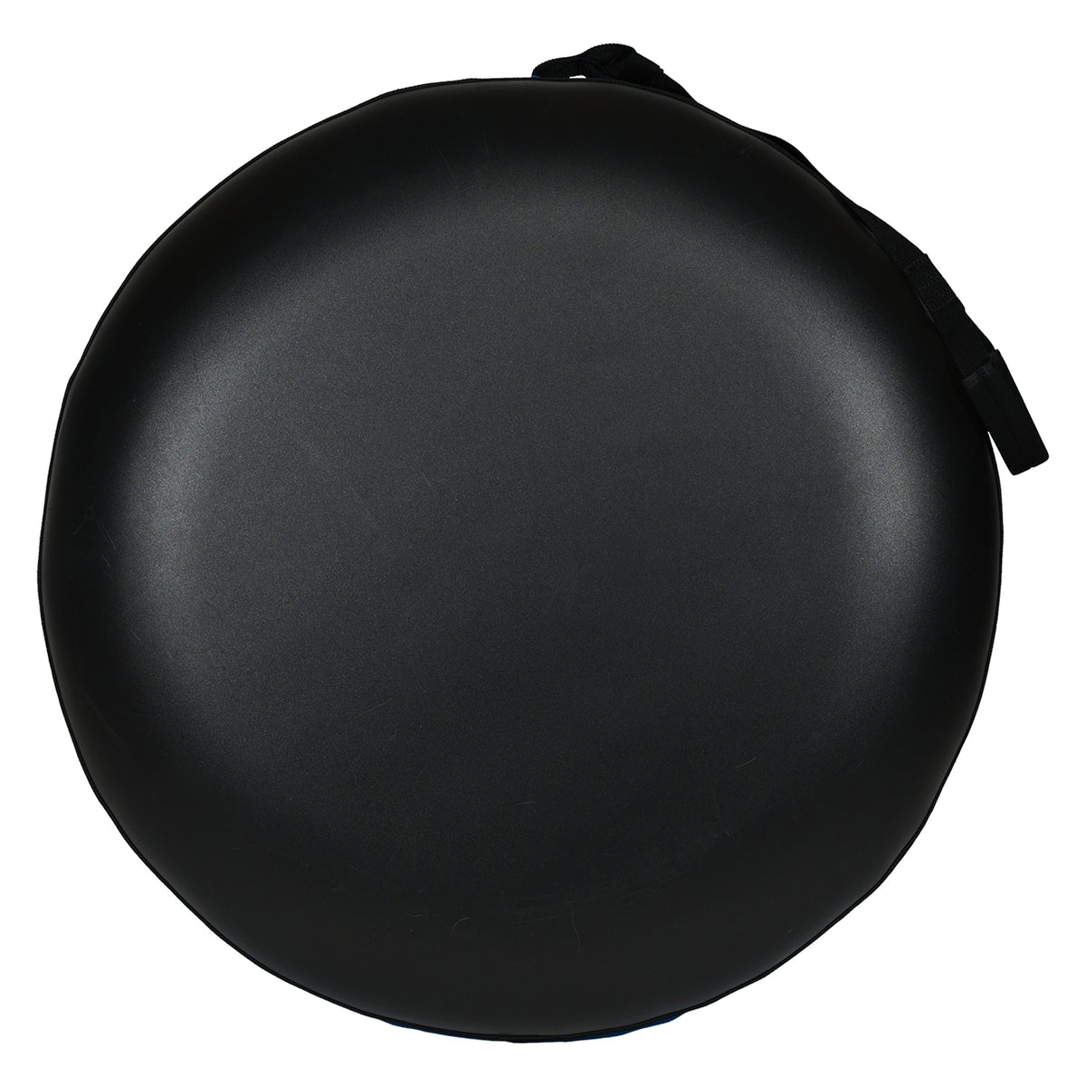 Bottom view of Blizzard 56 Snow Tube showing smooth black base and tow strap attachment.
