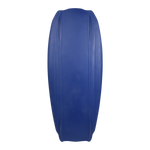 Bottom view of the Theory kneeboard in solid blue with molded tracking channels.