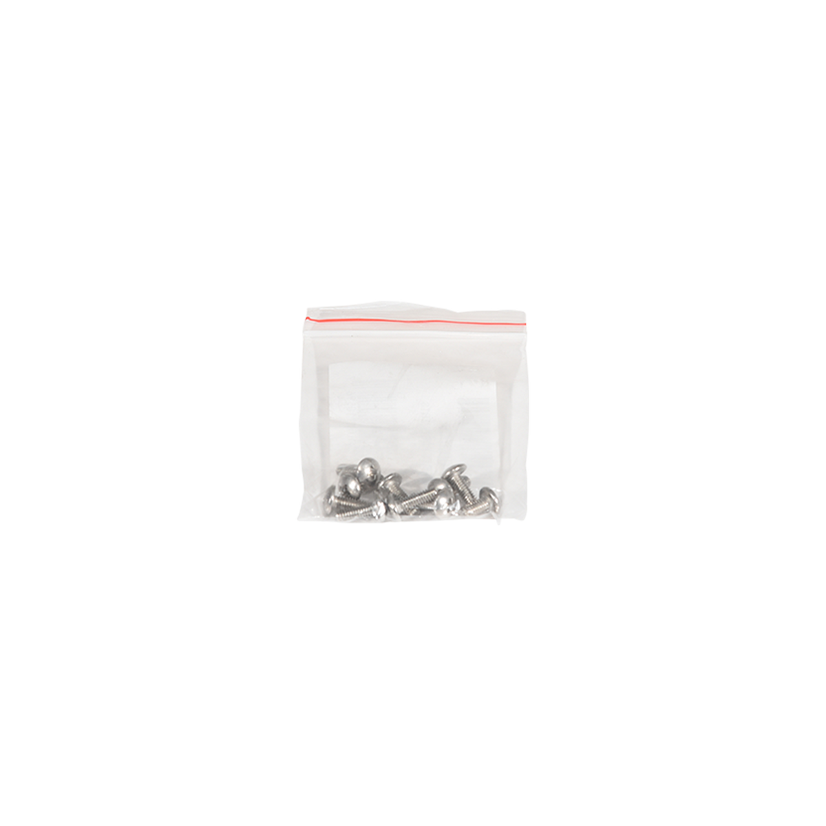 Front view of the Slalom Ski Screw Set in a small clear bag.