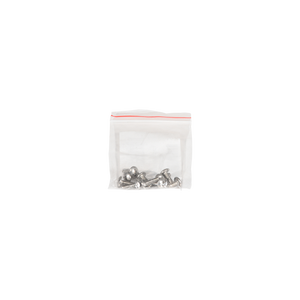 Front view of the Slalom Ski Screw Set in a small clear bag.