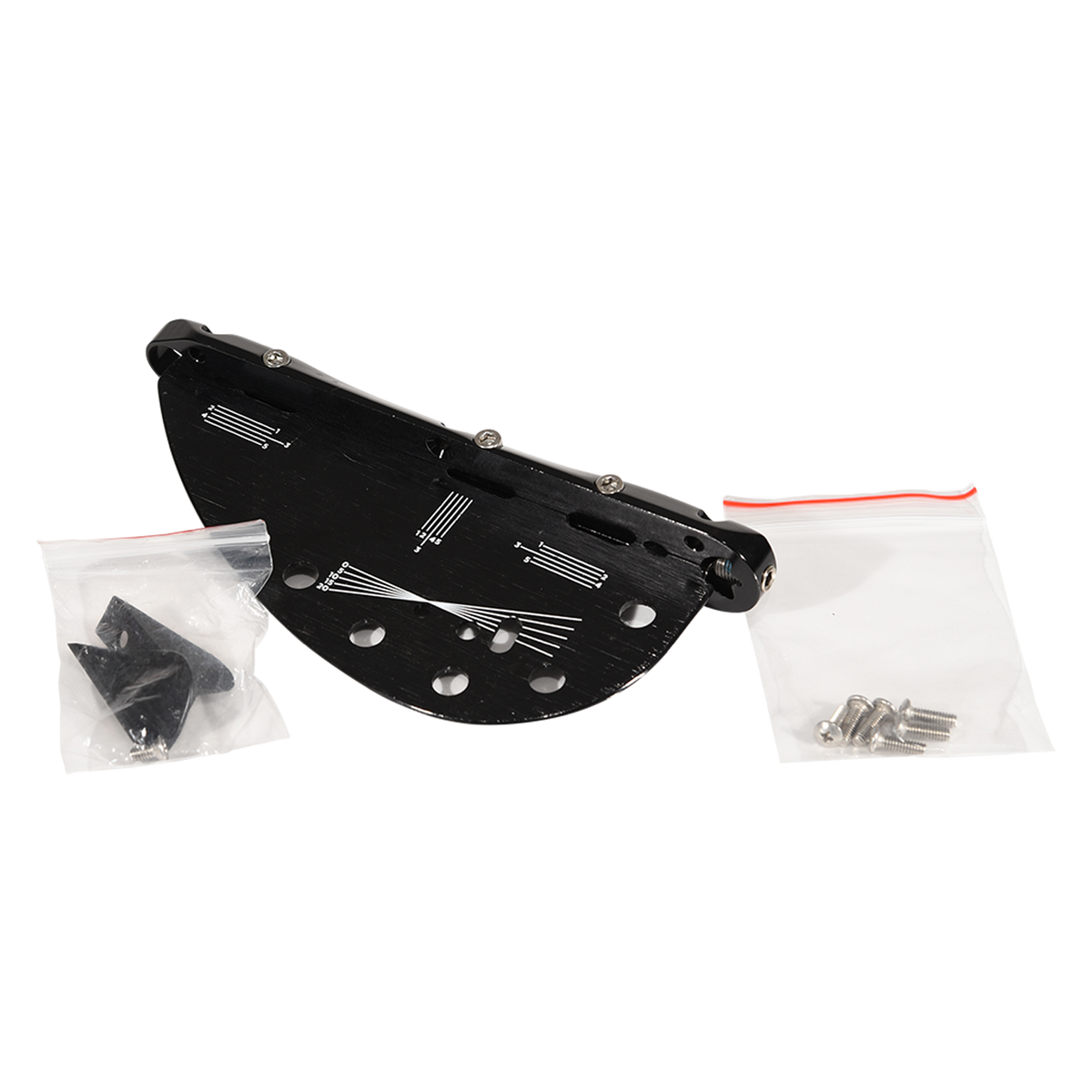 Angled view of the Viper Fin System 2.0 with hardware bags on each side.