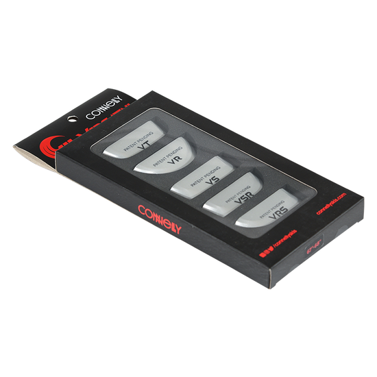 Angled view of the Versatail Kit for 65"-66" skis in black packaging with multiple tail pieces.