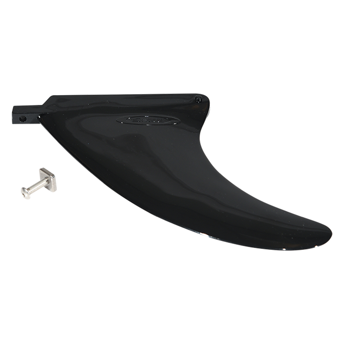 Angled view of the 6.5" Big Easy Center Fin with mounting screw.