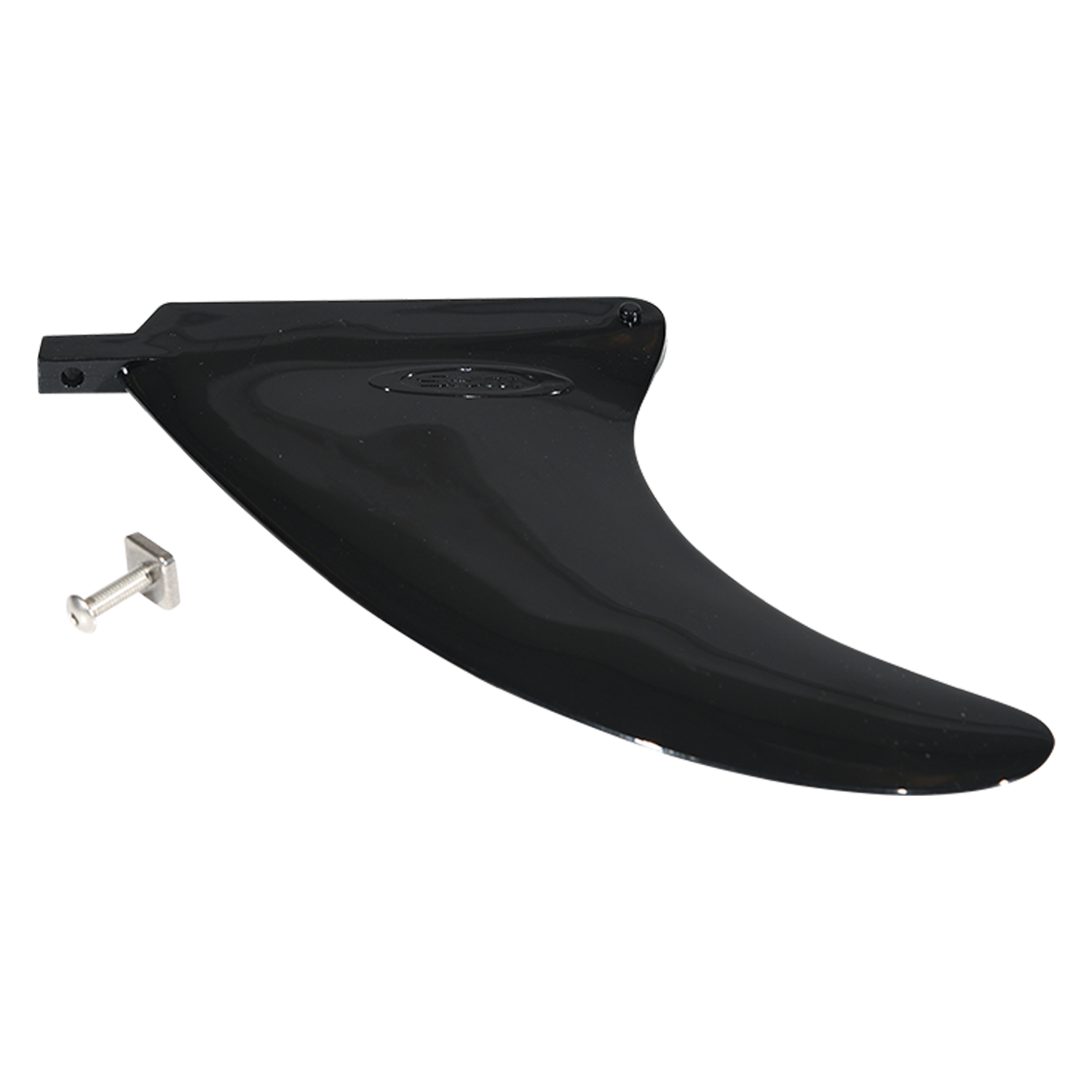 Angled view of the 6.5" Big Easy Center Fin with mounting screw.