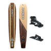 Big Easy slalom ski with Shadow Front Boot and Lace Adjustable RTP, featuring a classic woodgrain design with black details.