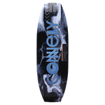 Blaze wakeboard base view with a black and white marbled design and Connelly branding for a smooth ride.