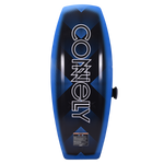 Boost kneeboard with a sleek black base, displaying the Connelly logo in bold white letters and geometric patterns.