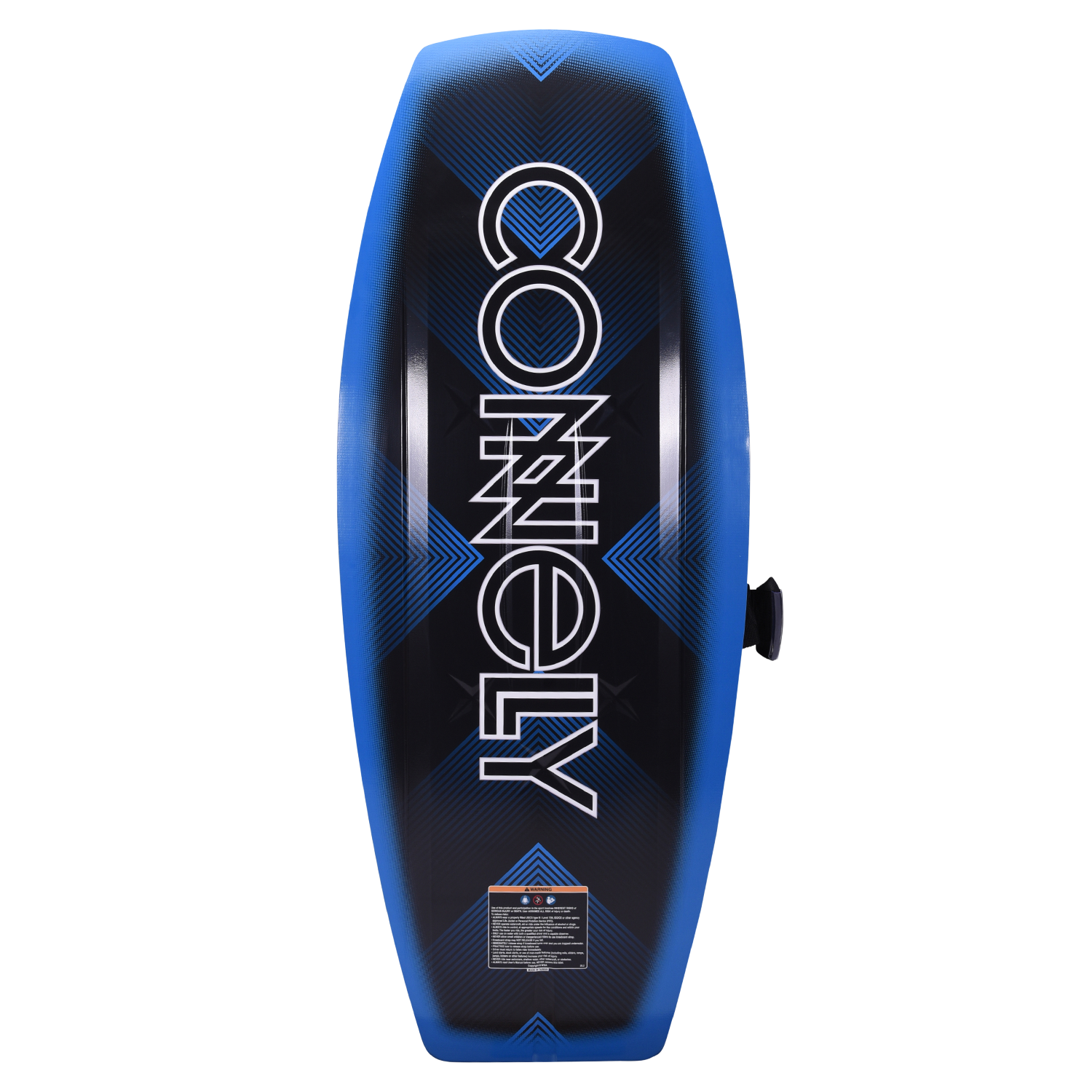Boost kneeboard with a sleek black base, displaying the Connelly logo in bold white letters and geometric patterns.
