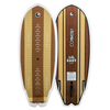 Top and base view of the Lil Easy wakesurf board, displaying the textured deck and woodgrain bottom.