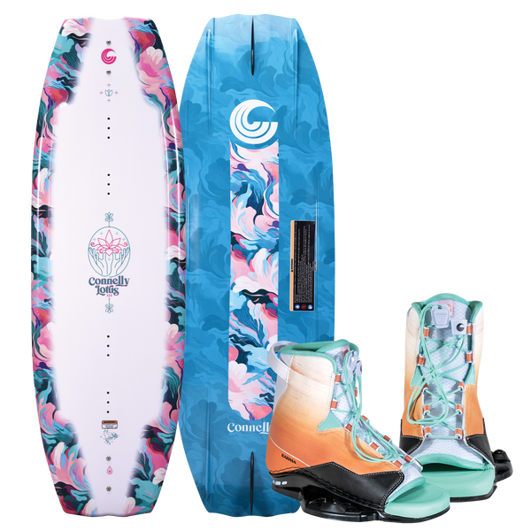 Connelly Lotus Wakeboard w/Karma Bindings - Ideal for Learning