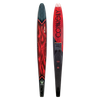 Side-by-side view of the 2024 Carbon V, showing both top and base with deep crimson, black carbon, and angular graphics.