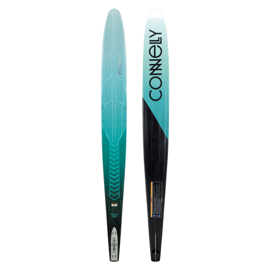 Side-by-side view of 2024 Women's Concept showing top’s teal gradient and base’s black and teal design with bold branding.