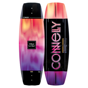 Side-by-side view of 2024 Wild Child showing top’s gradient design and base’s black background with pink lettering.