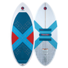 Top and base of the Tracer Skim; the top has a blue and red traction pad, while the base features a blue X-shaped graphic.