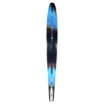 Top view of Concept water ski with black center stripe and blue edges.