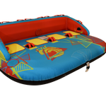 Angled front view of the Fun 4, showing rope attachment and grab handles.