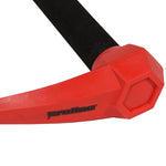 Close-up of red Torq Handle end showing Proline logo and textured black grip.