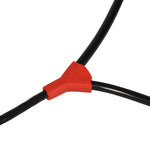 Close-up view of red connector on the 65' Spectra Rope.
