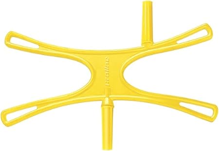 Top view of the yellow Rope Winder with multiple handle slots.