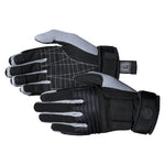Pair of Men's Talon Gloves in black and gray, highlighting grip texture, reinforced fingers, and straps.