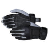 Pair of Men's Talon Gloves in black and gray, highlighting grip texture, reinforced fingers, and straps.