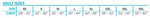 Size chart for Men's Tunnel Nylon life vest showing adult chest size ranges from XS to 4XL.