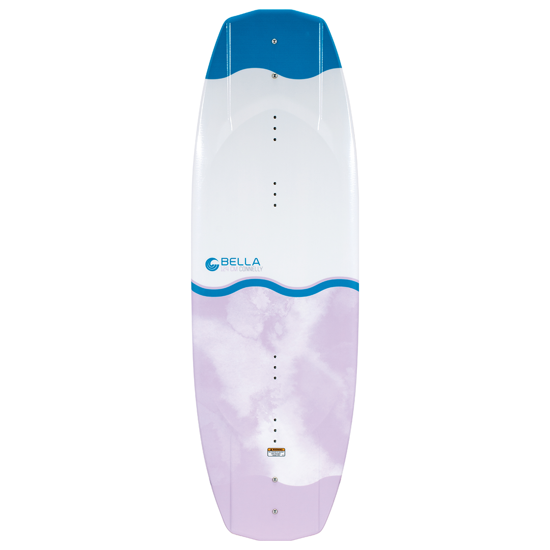 Youth Bella wakeboard, blue and purple design.