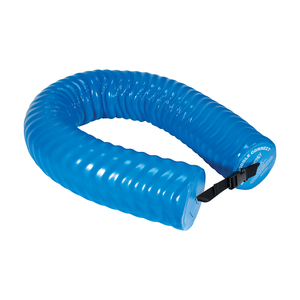Blue Party Noodle Connect, an inflatable water noodle with a black connector strap at the end.