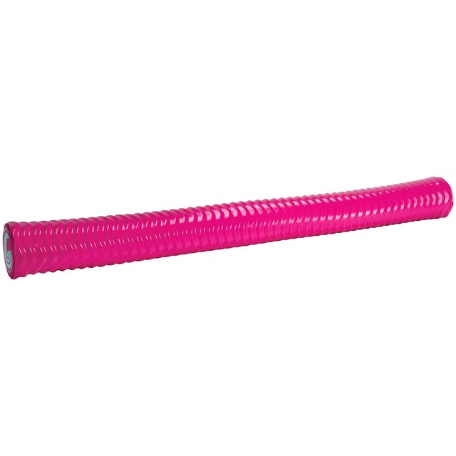 Full-length view of the pink Deluxe Party Noodle with a textured, ridged surface for floating support.