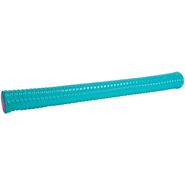 Full-length view of the mint Deluxe Party Noodle, featuring a textured, ridged design for enhanced flotation.