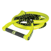 Green Tug Suede rope and handle set with black and neon green braided rope, ergonomic grip, and floating sections.