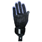 Palm view of the Women's Tournament Glove, displaying textured grip pattern and adjustable wrist strap for a secure fit.